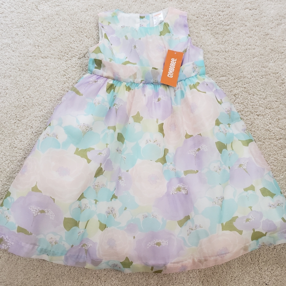 Gymboree Pastel Floral Dress New